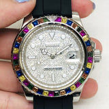 Mechanical Watch Lao's White Candy Full Stone Diving Water Ghost Automatic Mechanical Watch Qs190 Machinery