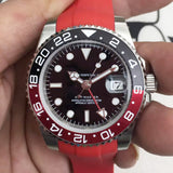 Mechanical Watch  Black And Red Gmt Water Ghost Automatic Mechanical Watch Men's Watch Qs Machine