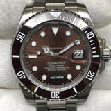 Automatic Mechanical Watch Lao Diving Coffee Water Ghost Automatic Mechanical Watch Qs256 Machine