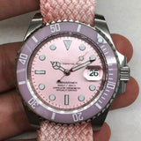 Automatic Mechanical Watch Lao's Diving Powder Cloth Belt Automatic Mechanical Watch Mechanical Watch H
