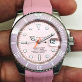 Mechanical Watch Lao Jia Pig Powder Diving Water Ghost Automatic Mechanical Watch Qs196 Mechanical Watch Hawk