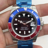 Mechanical Watch Black Red Blue Circle Water Ghost Automatic Mechanical Watch For Men Qs07
