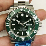 Automatic Mechanical Watch Lao Family Water Ghost Double Calendar Green Automatic Mechanical Watch Qs179 Machine