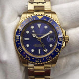 Mechanical Watch  Golden Blue Gmt Water Ghost Automatic Mechanical Watch Men's Watch Qs Machine