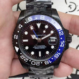 GMT Black And Blue Water Ghost Automatic Mechanical Watch Men's Watch Qs0 Machine