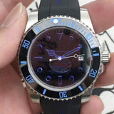 Mechanical Watch Lao Jia Black Face Blue Tape Tab Water Ghost Automatic Mechanical Watch Men's Watch Qs07