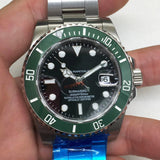 Mechanical Watch  Green Blue Steel Water Ghost Automatic Mechanical Watch Men's Watch Qs09 Machine