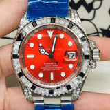 Automatic Mechanical Watch Lao Diving Color Stone Red Water Ghost Automatic Mechanical Watch Qs209