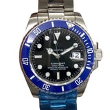 Mechanical Watch Lao Jia Black Face Blue Circle Water Ghost Automatic Mechanical Watch Men's Watch Qs08