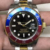 Automatic Mechanical Watch Lao's Golden Red Blue Blackwater Ghost Automatic Mechanical Watch Qs212