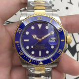 Mechanical Watch Lajiajian Gold And Blue Face Water Ghost Automatic Mechanical Watch Men's Watch Qs08