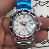 Mechanical Watch Men's Qs03 Red Blue Stone Water Ghost Automatic Mechanical Watch