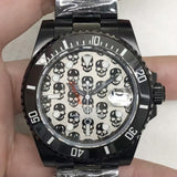 Automatic Mechanical Watch Labor Diving Electric Black Skull Automatic Mechanical Watch H