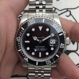 Mechanical Watch Lao's Black-Faced Five-Bead Water Ghost Automatic Mechanical Watch Men's Wristwatch Qs07