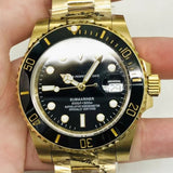 Automatic Mechanical Watch Lao Family Water Ghost Gold Black Steel Automatic Mechanical Watch Qs161