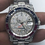 Automatic Mechanical Watch Lao Diving Gmt Color Stone Automatic Mechanical Watch Mechanical Watch Haw
