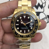 Mechanical Watch Lao Jia Black Gold Gmt Water Ghost Automatic Mechanical Watch Men's Watch Qs Machine