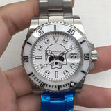 Mechanical Watch Lao Jia White Skull Water Ghost Automatic Mechanical Watch Men's Watch Qs02 Machine