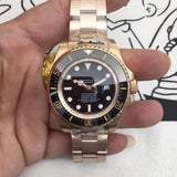 Mechanical Watch Lao Family Rose Black Ghost King Automatic Mechanical Watch Wristwatch Qs008 Mechanical Watch