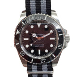 Mechanical Watch  Black Calendar Cloth Water Ghost Automatic Mechanical Watch Men's Watch Qs09