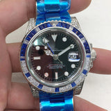 Mechanical Watch  Gmt Ornamental Stone Water Ghost Automatic Mechanical Watch Men's Watch Qs0 Machine