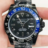Automatic Mechanical Watch  Diving Gmt Black Blue Automatic Mechanical Watch Qs114 Mechanical