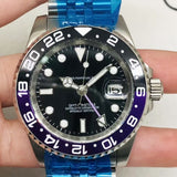 Automatic Mechanical Watch Lao Jia Water Ghost Gmt Black Purple Fully Automatic Machine Mechanical Watch Hawk