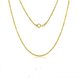 18K Gold Necklace Gypsophila Chain -1.2g 18in