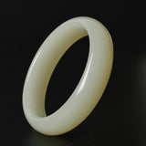 White Hetian Jade Bangle Bracelet