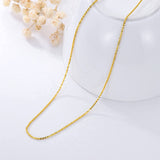 18K Gold Necklace Gypsophila Chain -1.2g 18in