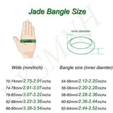 Natural Violets Jade Bangle Bracelet for Women