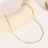 18K Gold Necklace Seed Chain -1.8g 18in