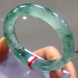 Natural Bermese Jade Bangle for Women Grade A Light Green