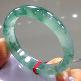 Natural Bermese Jade Bangle for Women Grade A Light Green