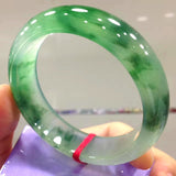 Jade Bangles Natural Burmese Jadeite Ice Green