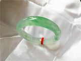 A-Class Myanmar Jade Bangle Ice Light Green