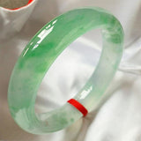 A-Class Myanmar Jade Bangle Ice Light Green