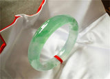 A-Class Myanmar Jade Bangle Ice Light Green