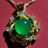 925 Silver Necklace with Jade Pendant