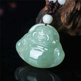 Burmese Imperial Jade Buddha Pendant - Ice Noodle Variety