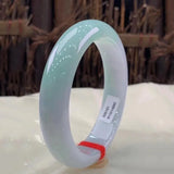 Burmese Jadeite Bangle Bracelet Light Green