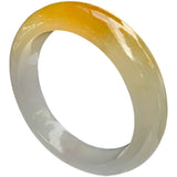 Yellow Burmese Jadeite Bangle Bracelet Ice Glutinous Seed