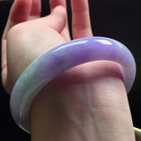 Laokeng Bermese Jade Jadeite Bangle Purple