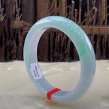 Burmese Jadeite Bangle Bracelet Light Green