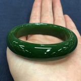 Green Hetian Jade Bangle Bracelet