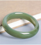 Green Hetian Jade Bangle Bracelet Nephrite Jade