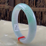 Burmese Jadeite Bangle Bracelet Light Green