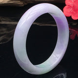 Purple Burmese Jadeite Bangle Bracelet Ice Glutinous Seed