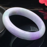 Purple Burmese Jadeite Bangle Bracelet Ice Glutinous Seed