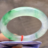 Ice Floating Flower Jadeite Bangle Grade A